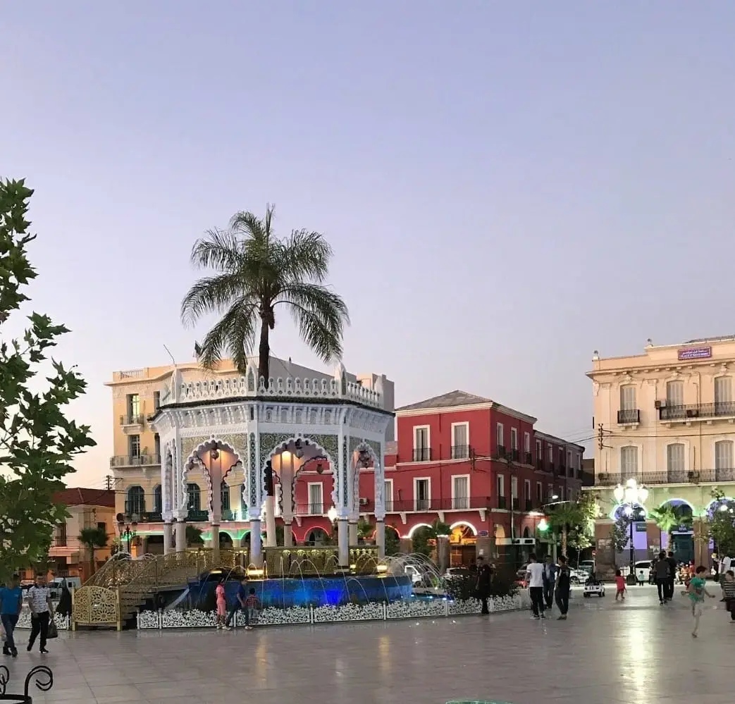 annaba place cours revolution kiosque fontaine